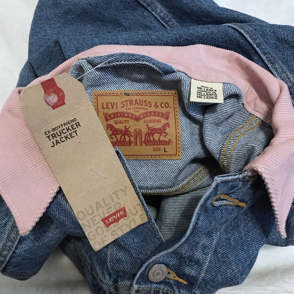 Levi's NWT Ex-Boyfriend Trucker Jean Jacket Women Various - Picture 10 of 13
